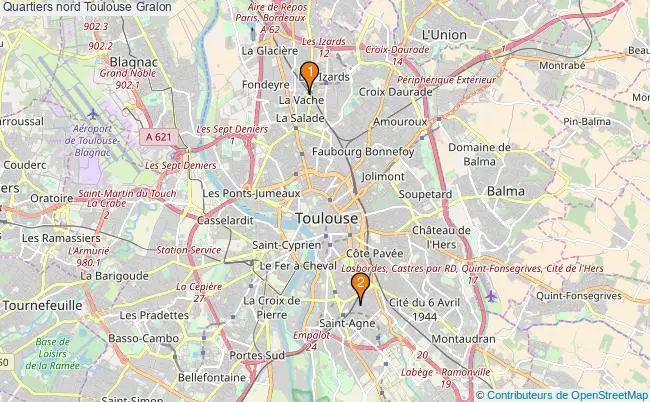plan Quartiers nord Toulouse Associations quartiers nord Toulouse : 2 associations