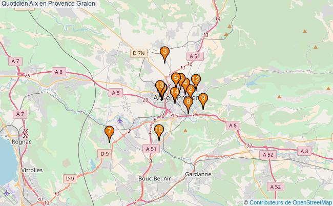 plan Quotidien Aix en Provence Associations Quotidien Aix en Provence : 16 associations