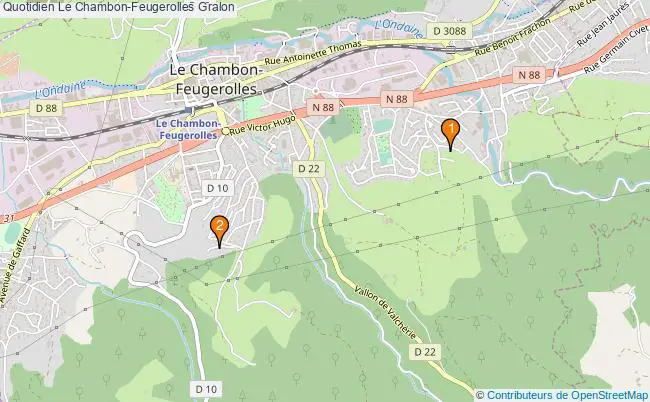 plan Quotidien Le Chambon-Feugerolles Associations Quotidien Le Chambon-Feugerolles : 4 associations