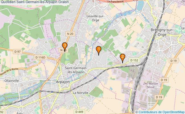 plan Quotidien Saint-Germain-lès-Arpajon Associations Quotidien Saint-Germain-lès-Arpajon : 3 associations