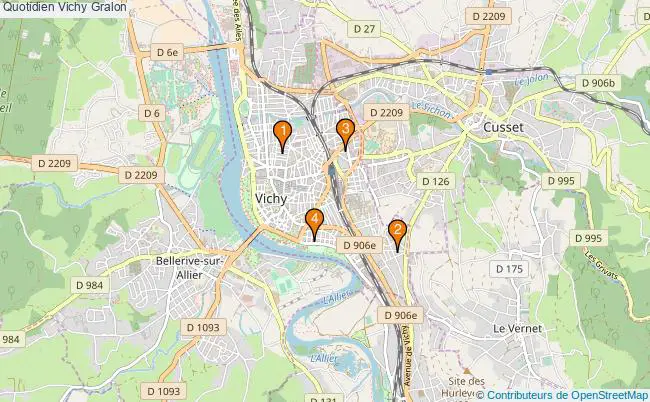 plan Quotidien Vichy Associations Quotidien Vichy : 3 associations