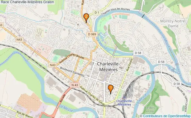 plan Race Charleville-Mézières Associations race Charleville-Mézières : 3 associations