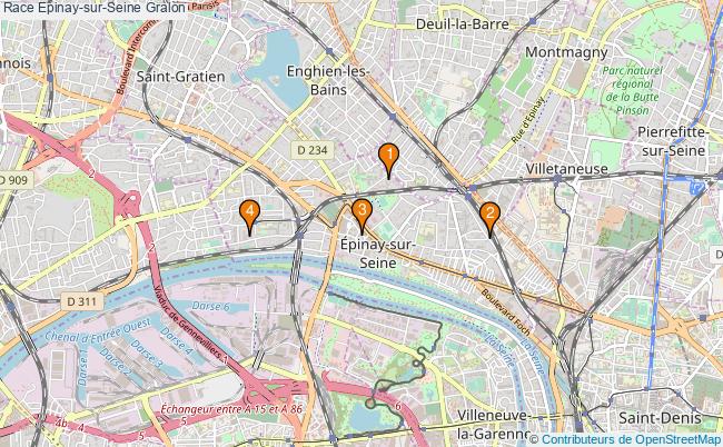 plan Race Epinay-sur-Seine Associations race Epinay-sur-Seine : 4 associations