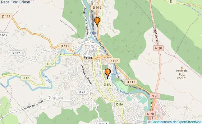 plan Race Foix Associations race Foix : 3 associations