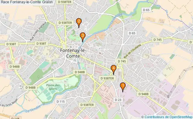 plan Race Fontenay-le-Comte Associations race Fontenay-le-Comte : 4 associations