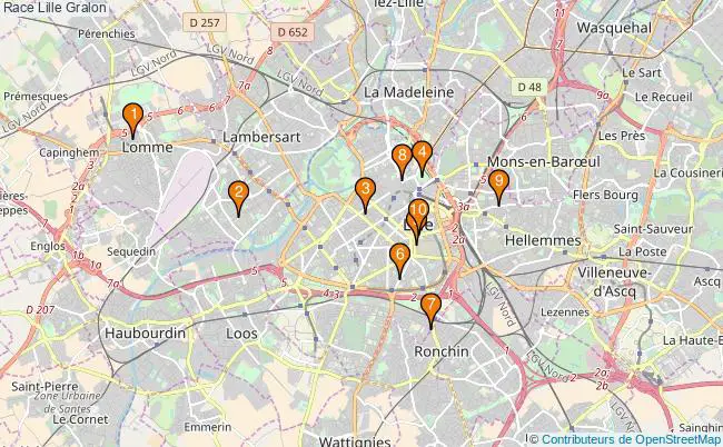 plan Race Lille Associations race Lille : 16 associations