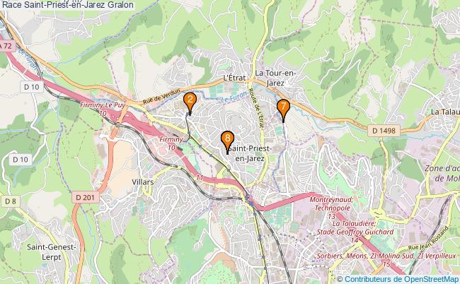 plan Race Saint-Priest-en-Jarez Associations race Saint-Priest-en-Jarez : 9 associations