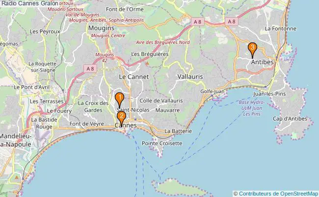 plan Radio Cannes Associations radio Cannes : 5 associations