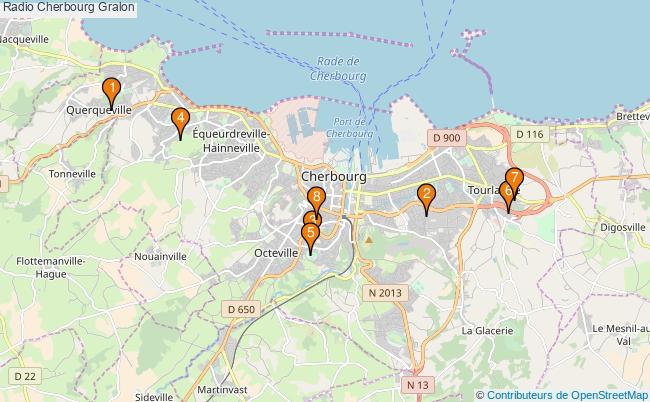 plan Radio Cherbourg Associations radio Cherbourg : 9 associations