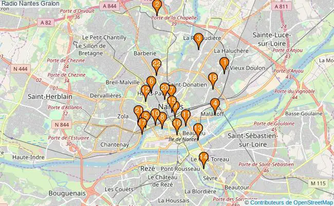 plan Radio Nantes Associations radio Nantes : 23 associations