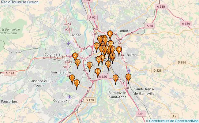 plan Radio Toulouse Associations radio Toulouse : 45 associations