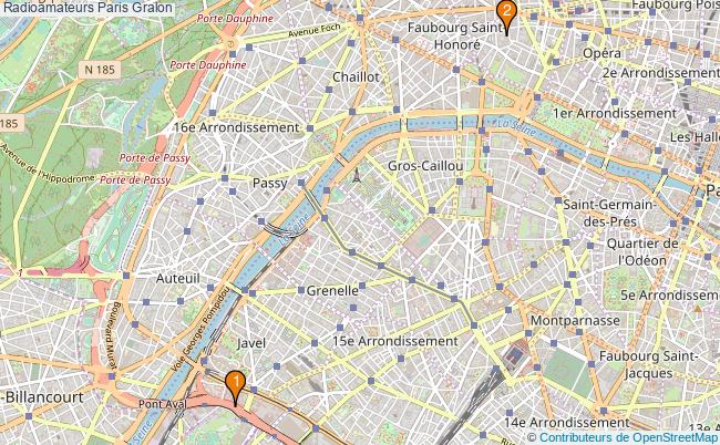 plan Radioamateurs Paris Associations radioamateurs Paris : 3 associations