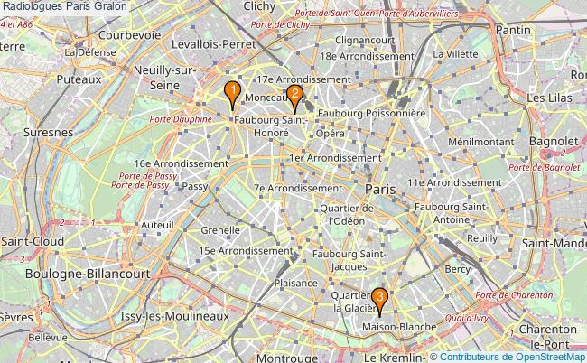 plan Radiologues Paris Associations radiologues Paris : 4 associations