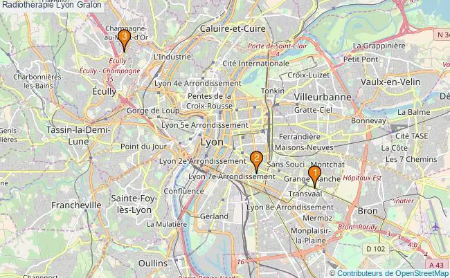 plan Radiothérapie Lyon Associations radiothérapie Lyon : 3 associations