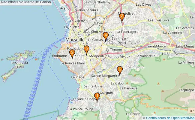 plan Radiothérapie Marseille Associations radiothérapie Marseille : 6 associations