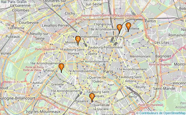 plan Rail Paris Associations rail Paris : 4 associations