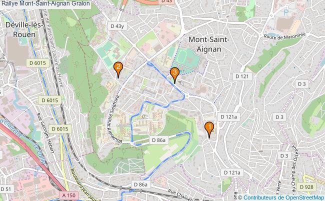 plan Rallye Mont-Saint-Aignan Associations rallye Mont-Saint-Aignan : 3 associations