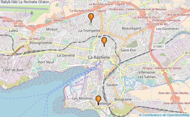 plan Rallye-raid La Rochelle Associations Rallye-raid La Rochelle : 4 associations