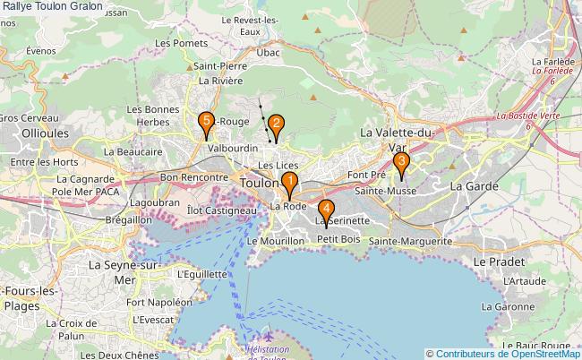 plan Rallye Toulon Associations rallye Toulon : 7 associations