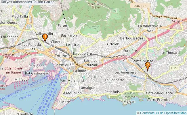 plan Rallyes automobiles Toulon Associations rallyes automobiles Toulon : 3 associations