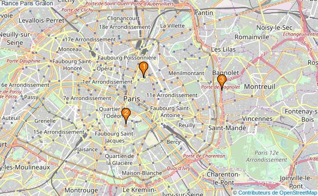 plan Rance Paris Associations Rance Paris : 3 associations