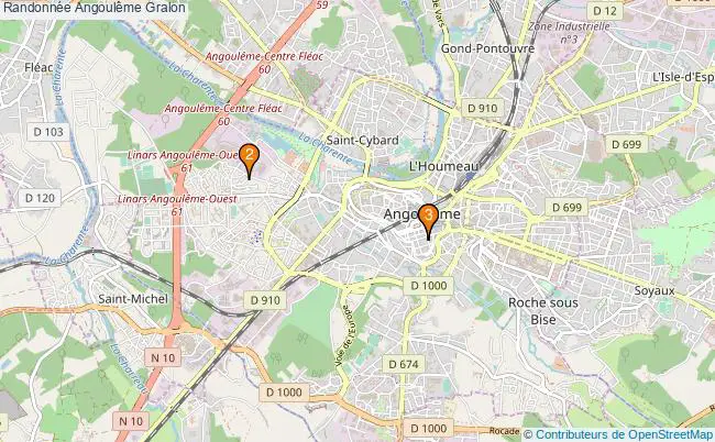 plan Randonnée Angoulême Associations randonnée Angoulême : 4 associations