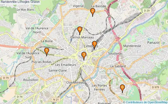 plan Randonnée Limoges Associations randonnée Limoges : 5 associations
