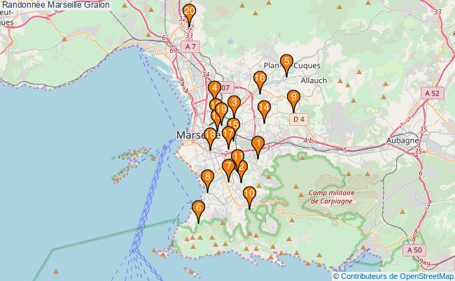 plan Randonnée Marseille Associations randonnée Marseille : 24 associations