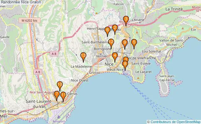 plan Randonnée Nice Associations randonnée Nice : 13 associations