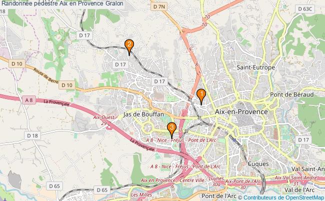 plan Randonnée pédestre Aix en Provence Associations Randonnée pédestre Aix en Provence : 5 associations