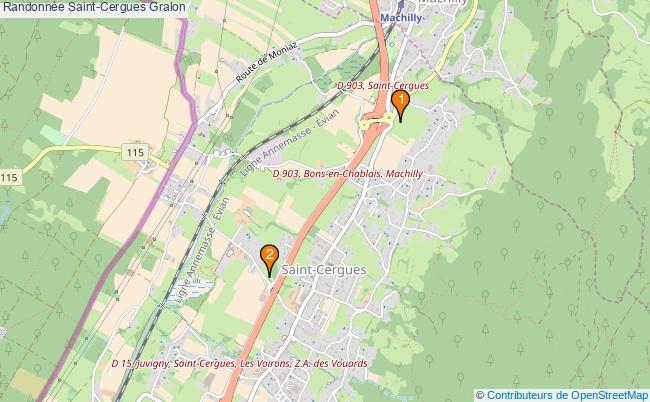 plan Randonnée Saint-Cergues Associations randonnée Saint-Cergues : 2 associations