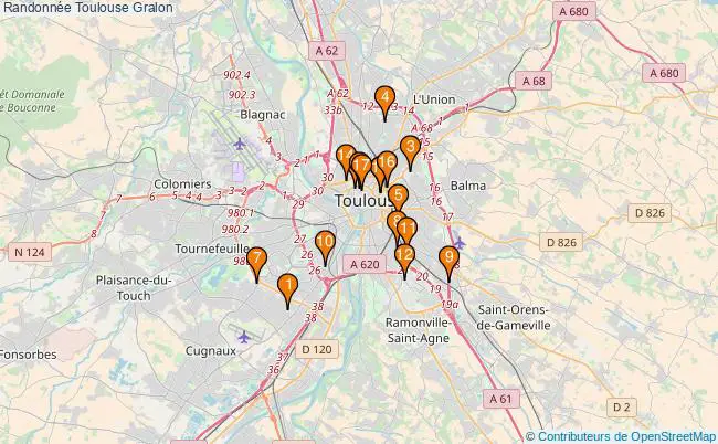 plan Randonnée Toulouse Associations randonnée Toulouse : 19 associations