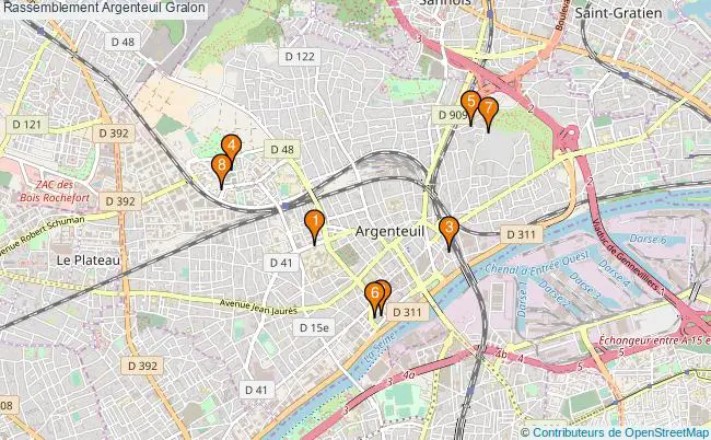 plan Rassemblement Argenteuil Associations Rassemblement Argenteuil : 7 associations