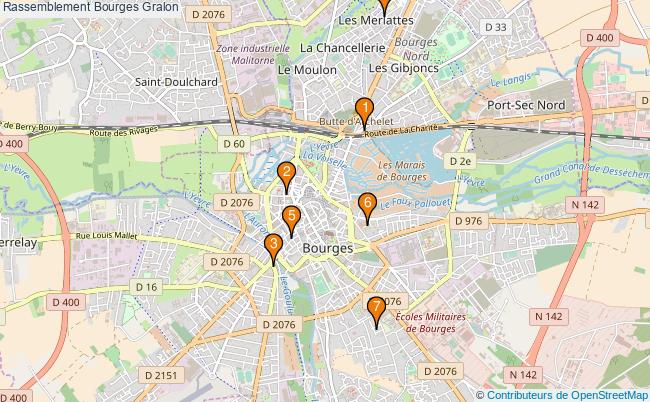 plan Rassemblement Bourges Associations Rassemblement Bourges : 6 associations