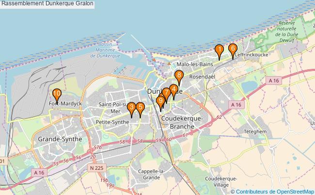 plan Rassemblement Dunkerque Associations Rassemblement Dunkerque : 14 associations