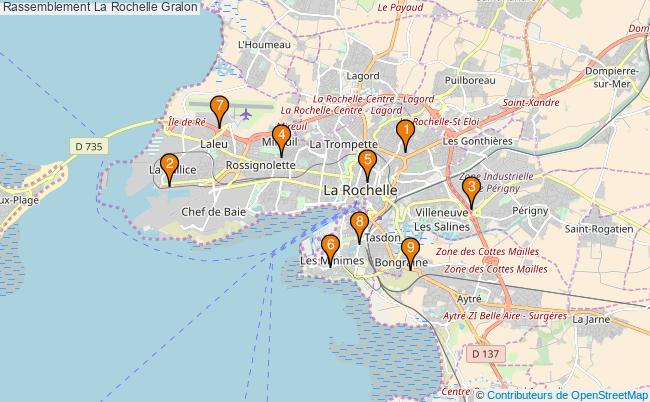 plan Rassemblement La Rochelle Associations Rassemblement La Rochelle : 10 associations