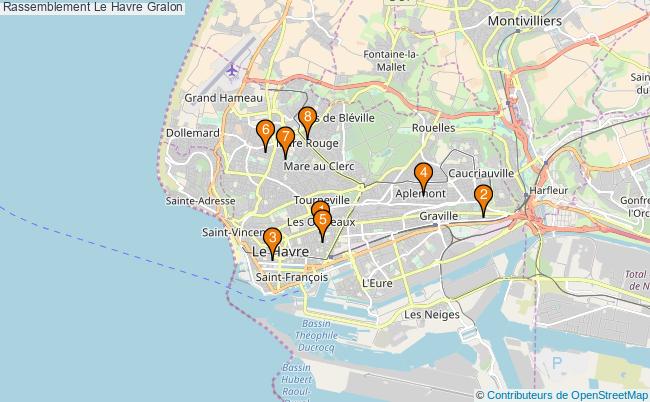 plan Rassemblement Le Havre Associations Rassemblement Le Havre : 14 associations