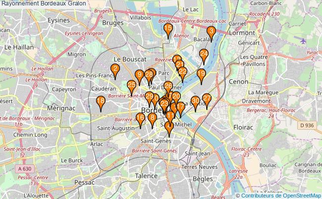 plan Rayonnement Bordeaux Associations Rayonnement Bordeaux : 72 associations