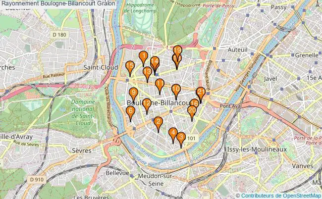 plan Rayonnement Boulogne-Billancourt Associations Rayonnement Boulogne-Billancourt : 24 associations