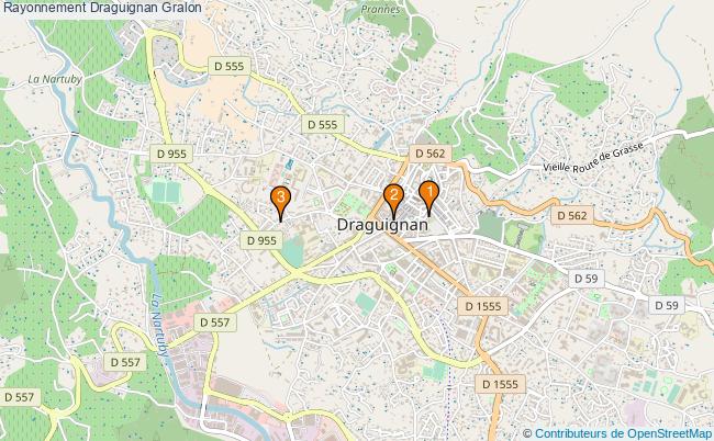 plan Rayonnement Draguignan Associations Rayonnement Draguignan : 3 associations