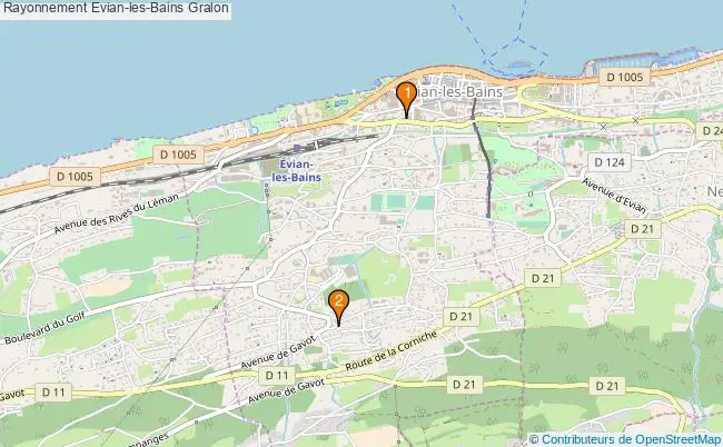plan Rayonnement Evian-les-Bains Associations Rayonnement Evian-les-Bains : 2 associations