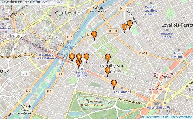 plan Rayonnement Neuilly-sur-Seine Associations Rayonnement Neuilly-sur-Seine : 13 associations