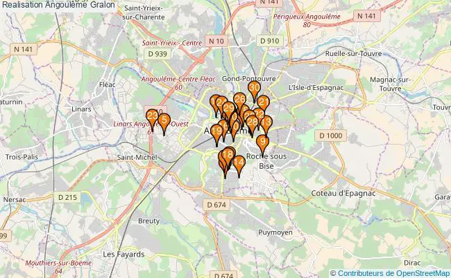 plan Realisation Angoulême Associations Realisation Angoulême : 73 associations