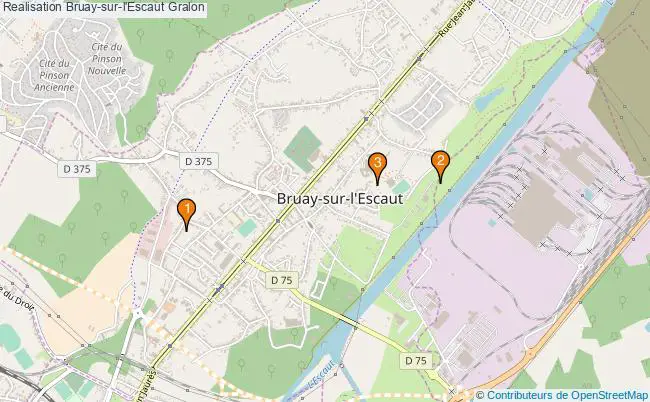 plan Realisation Bruay-sur-l'Escaut Associations Realisation Bruay-sur-l'Escaut : 3 associations