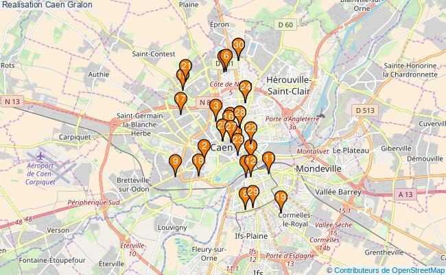 plan Realisation Caen Associations Realisation Caen : 170 associations