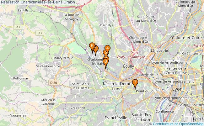 plan Realisation Charbonnières-les-Bains Associations Realisation Charbonnières-les-Bains : 10 associations