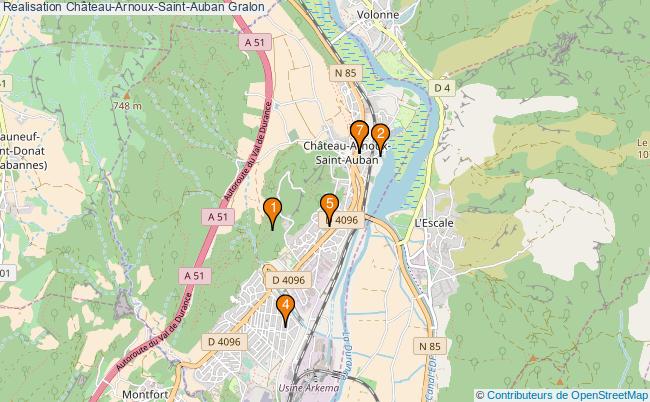 plan Realisation Château-Arnoux-Saint-Auban Associations Realisation Château-Arnoux-Saint-Auban : 10 associations