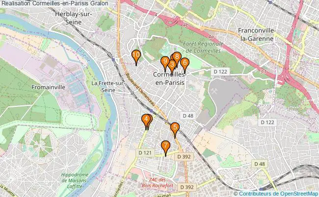 plan Realisation Cormeilles-en-Parisis Associations Realisation Cormeilles-en-Parisis : 9 associations