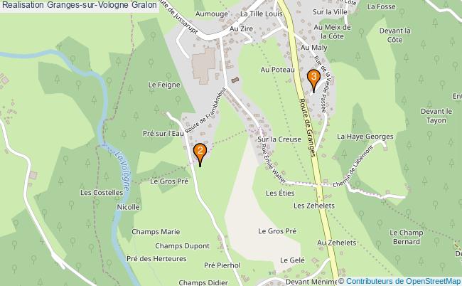 plan Realisation Granges-sur-Vologne Associations Realisation Granges-sur-Vologne : 3 associations