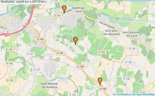 plan Realisation Juigné-sur-Loire Associations Realisation Juigné-sur-Loire : 4 associations